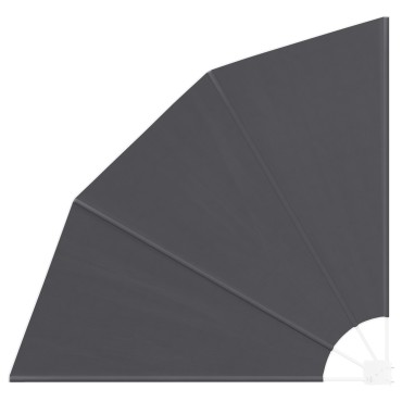 vidaXL Αδιάφανο σκίαστρο μπαλκονιού 140 x 140 cm Πολυεστέρας Μαύρο