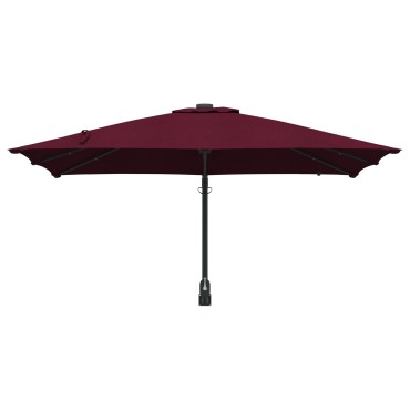 vidaXL Ομπρέλα Κήπου Βεραμάν Κόκκινο 248,5 x 247,5 x 160 εκ.