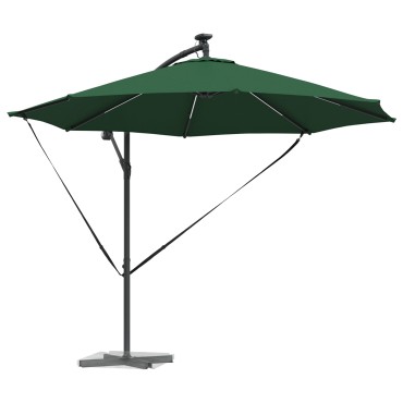 vidaXL Ομπρέλα ηλίου 294 x 294 x 248 cm Πολυεστέρας και Αλουμίνιο