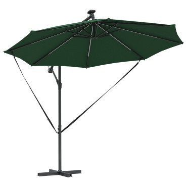 vidaXL Ομπρέλα ηλίου 294 x 294 x 248 cm Πολυεστέρας και Αλουμίνιο
