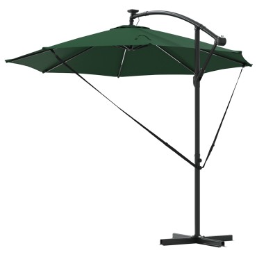 vidaXL Ομπρέλα ηλίου 294 x 294 x 248 cm Πολυεστέρας και Αλουμίνιο
