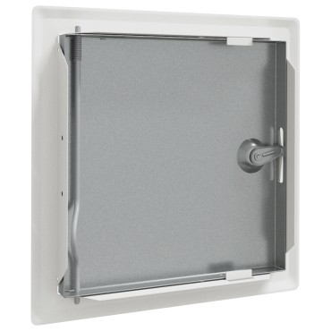 vidaXL Πάνελ Πρόσβασης 2 τμχ. Λευκό 23 x 23 x 3 cm Ατσάλι