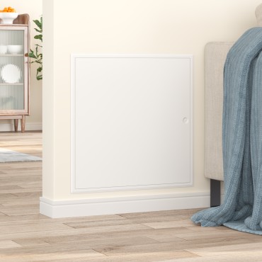 vidaXL Πάνελ Πρόσβασης Λευκό 63 x 63 x 3 cm Ατσάλι