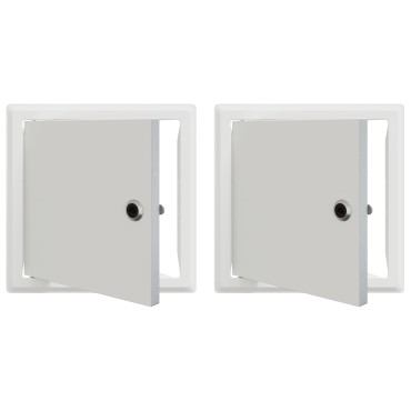 vidaXL Πάνελ Πρόσβασης 2 τμχ. Λευκό 23 x 23 x 3 cm Ατσάλι