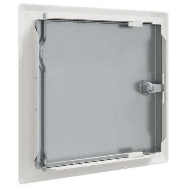 vidaXL Πάνελ Πρόσβασης 2 τμχ. Λευκό 23 x 23 x 3 cm Ατσάλι