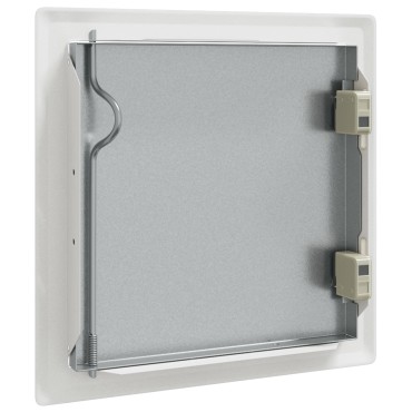 vidaXL Πάνελ Πρόσβασης 2 τμχ. Λευκό 23 x 23 x 3 cm Ατσάλι