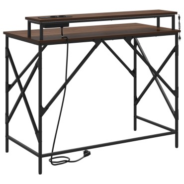 vidaXL Γραφείο Καφέ δρυς 100x50x86,5cm Επεξεργασμένο Ξύλο 1 τεμ.