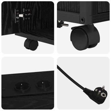 vidaXL Ντουλάπα με Σταθμό Φόρτισης 61x46x67cm Επεξεργασμένο Ξύλο 1 τεμ.