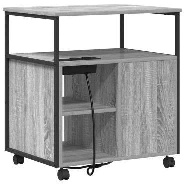 vidaXL Ντουλάπα με Σταθμό Φόρτισης 61x46x67cm Επεξεργασμένο Ξύλο 1 τεμ.