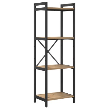 vidaXL Ράφι Βιβλίων 40x30x119cm Επεξεργασμένο Ξύλο Artisan Oak 1 τεμ.