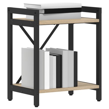 vidaXL Ράφι Βιβλίων 40x30x50cm Επεξεργασμένο Ξύλο Δρύς Sonoma 1 τεμ.