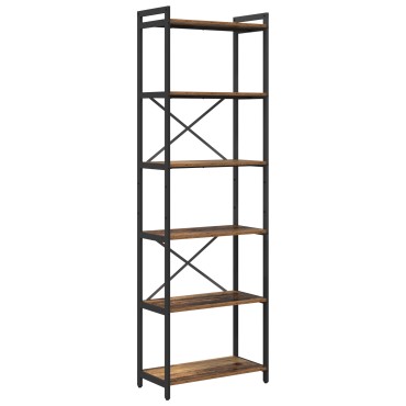 vidaXL Ράφι Βιβλίων 60x30x189,5cm Επεξεργασμένο Ξύλο Παλαιό ξύλο 1 τεμ.