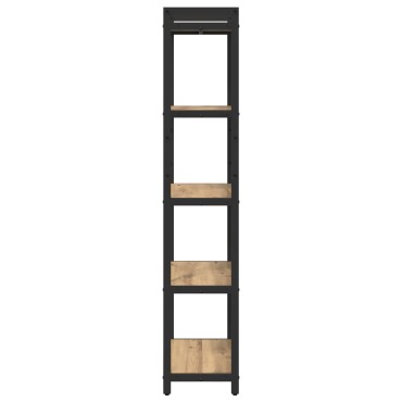 vidaXL Ράφι Βιβλίων 60x30x155cm Επεξεργασμένο Ξύλο Artisan Oak 1 τεμ.
