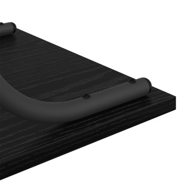 vidaXL Τραπέζι κονσόλας με ράφι Μαύρη Οξυά 101x35x80,5 εκ 1 τεμ.