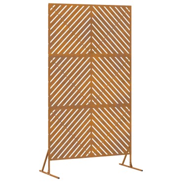 vidaXL Οθόνη Ιδιωτικότητας 100x50x180cm Σκ rusty
