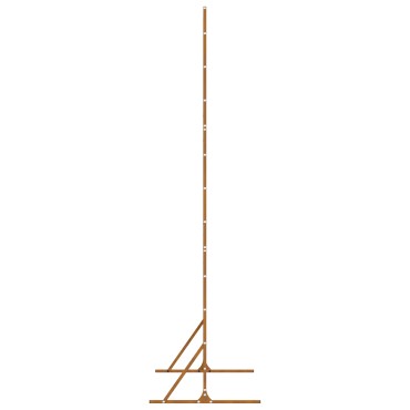 vidaXL Οθόνη Ιδιωτικότητας 100x50x180cm Σκ rusty