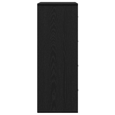 vidaXL Πλαϊνό γραφείο Μαύρη Οξυά 60x31x84cm Επεξεργασμένο Ξύλο 1 τεμ.