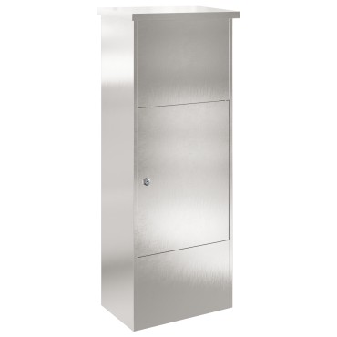 vidaXL Θυρίδα Πακέτων Ασημί 44,5 x 29 x 110,5 εκ Ανοξείδωτο ατσάλι