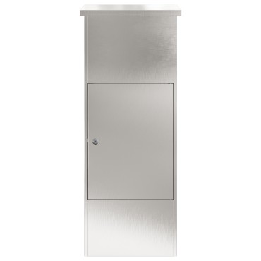 vidaXL Θυρίδα Πακέτων Ασημί 44,5 x 29 x 110,5 εκ Ανοξείδωτο ατσάλι