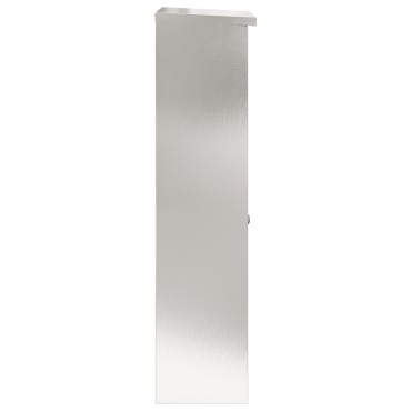 vidaXL Θυρίδα Πακέτων Ασημί 44,5 x 29 x 110,5 εκ Ανοξείδωτο ατσάλι