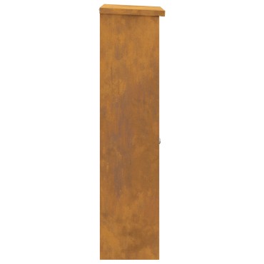 vidaXL Θυρίδα Πακέτων με αποθήκευση Σκ rusty 44,5 x 29 x 110,5 εκ