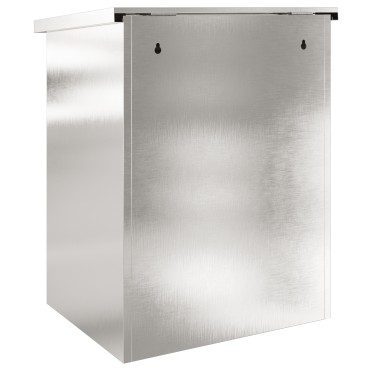 vidaXL Θυρίδα Πακέτων Ασημί 47,5 x 38 x 59 εκ. Ανοξείδωτο ατσάλι