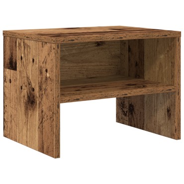 vidaXL Κομοδίνο Παλαιό ξύλο 40x30x30cm Επεξεργασμένο Ξύλο 1 τεμ.