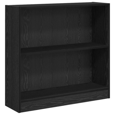 vidaXL Ράφι Βιβλίων 80x24x76cm Επεξεργασμένο Ξύλο Μαύρη Οξυά 1 τεμ.