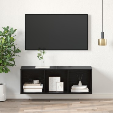 vidaXL Σετ επίπλου τηλεόρασης 37x37x107cm Μαύρη Οξυά