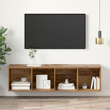 vidaXL Σετ επίπλου τηλεόρασης 37x37x142,5cm Παλιό Ξύλο