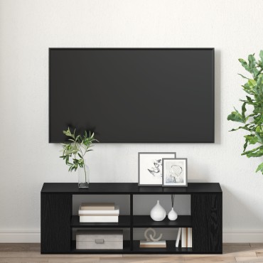 vidaXL Σετ επίπλου τηλεόρασης 102x35x35cm Μαύρη Οξυά