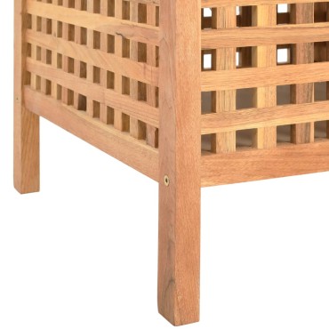 vidaXL Πάγκος με Αποθηκευτικό Χώρο 49x48x49cm Μασίφ Ξύλο Καρυδιάς 1 τεμ.