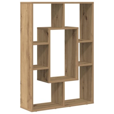 vidaXL Βιβλιοθήκη Αρτισιανή Δρυς 63x20x90cm από Επεξεργασμένο Ξύλο 1 τεμ.
