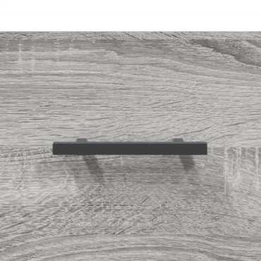 vidaXL Ντουλάπι Γκρι Sonoma 69,5x34x180cm Επεξεργασμένο Ξύλο 1 τεμ.