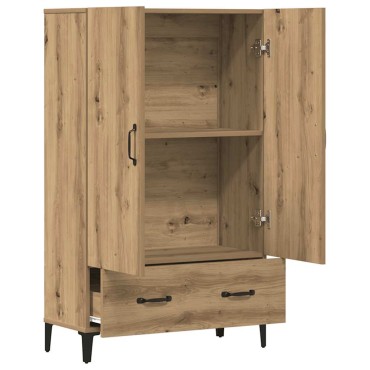 vidaXL Ντουλάπα τεχνίτης Δρυς 70x31x115cm από Επεξεργασμένο Ξύλο 1 τεμ.