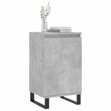 vidaXL Συρταριέρα Γκρι Σκυροδ. 40x35x70cm από Επεξεργασμένο Ξύλο 1 τεμ.