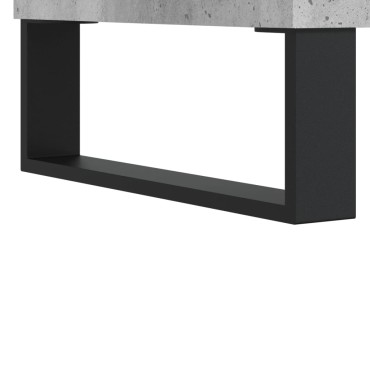 vidaXL Συρταριέρα Γκρι Σκυροδ. 40x35x70cm από Επεξεργασμένο Ξύλο 1 τεμ.