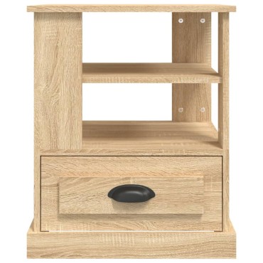 vidaXL Βοηθητικό Τραπέζι Sonoma Δρυς 50x50x60cm Επεξεργασμένο Ξύλο 1 τεμ.