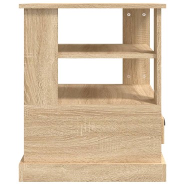 vidaXL Βοηθητικό Τραπέζι Sonoma Δρυς 50x50x60cm Επεξεργασμένο Ξύλο 1 τεμ.