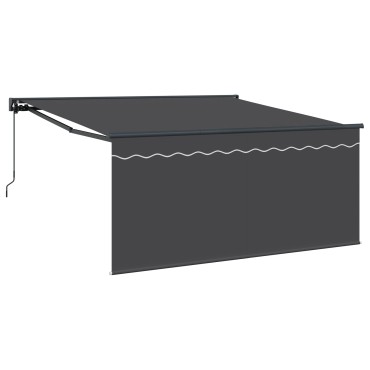 vidaXL Αναδιπλούμενη τέντα Ανθρακί 350 x 250 εκ