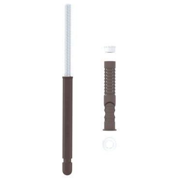 vidaXL Βραχίονες Floating Shelf 12 pcs Μπεζ Ø10 x 170 mm Ατσάλι