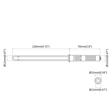 vidaXL Βραχίονες Floating Shelf 12 pcs Μπεζ Ø12 x 190 mm Ατσάλι