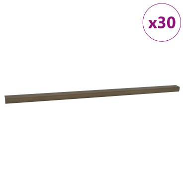 vidaXL Προστατευτικά ακμών σκάλας 30 τμχ. Καφέ 67 x 3 x 2 εκ.