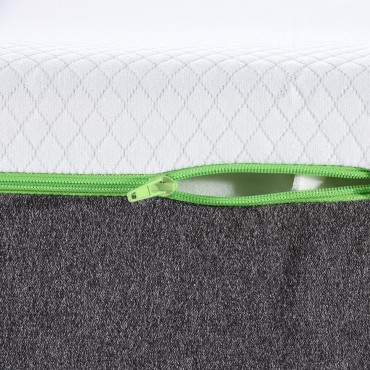 vidaXL Στρώμα Μέτρια μαλακό 80x200cm Λευκό και Γκρι 1 τεμ. - Μονό