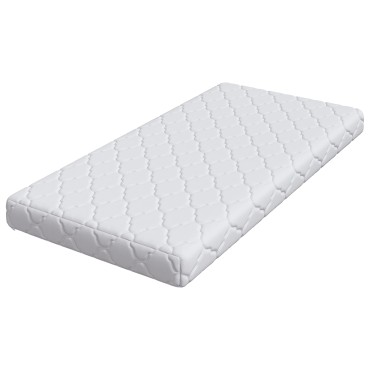 vidaXL Στρώμα Λευκό 60x120cm Ζακάρ ύφασμα 1 τεμ. - Μονό