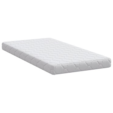 vidaXL Στρώμα Λευκό 60x120cm Ζακάρ ύφασμα 1 τεμ. - Μονό