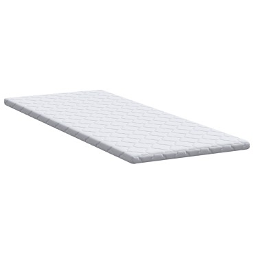 vidaXL Κουβέρτα Καρύδας Λευκό 80 x 200 cm Ζακάρ ύφασμα