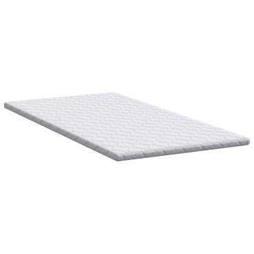 vidaXL Κουβέρτα Καρύδας Λευκό 90 x 200 cm Ζακάρ ύφασμα