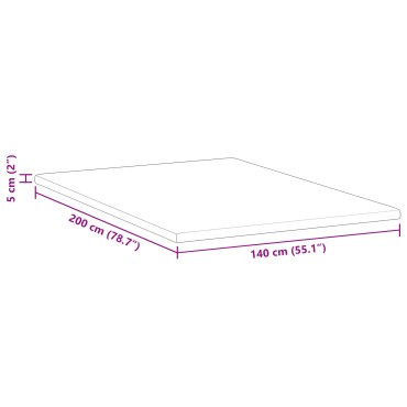 vidaXL Κουβέρτα Καρύδας Λευκό 140 x 200 cm Ζακάρ ύφασμα