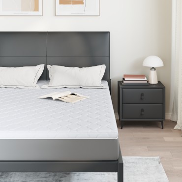 vidaXL Κουβέρτα Καρύδας Λευκό 140 x 200 cm Ζακάρ ύφασμα